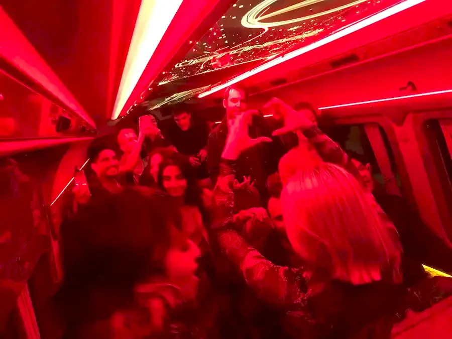 People in Party Bus